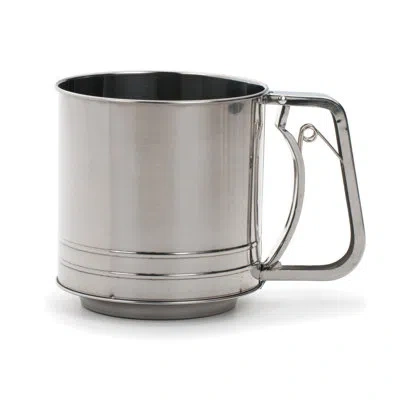 Design Imports Triple Mesh Flour Sifter - 5 Cup In Gray