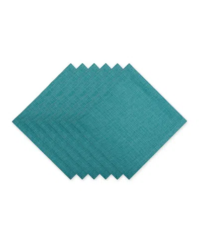 Design Imports Variegated Napkin Set Of 6 In Blue