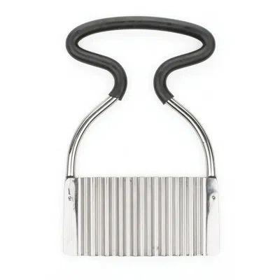 Design Imports Vintage Crinkle Cutter In Black;silver