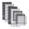 Design Imports Waffle Weave 8-pc. Towel + Dish Cloth Set In Gray