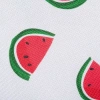 Design Imports Watermelon Print Outdoor With Zipper Tablecloth In White