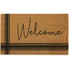 Design Imports Welcome Coir Doormat In Black