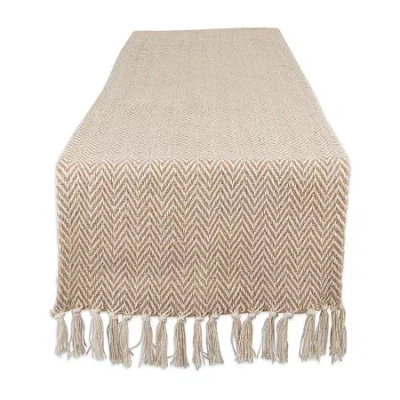 Design Imports Woven Basic Table Runner In Gray