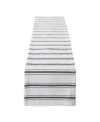 Design Imports Zig Dobby Stripe Table Runner In Black