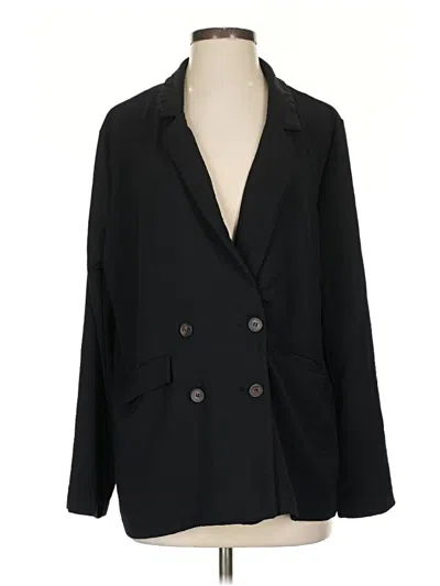 Pre-owned Design Lab Lord & Taylor Blazer Jacket In Black