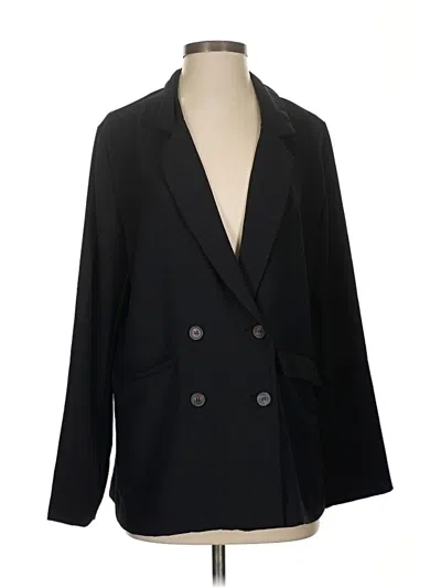 Pre-owned Design Lab Lord & Taylor Blazer Jacket In Black