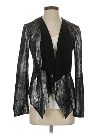 Pre-owned Design Lab Lord & Taylor Blazer Jacket In Silver