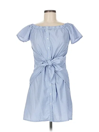 Pre-owned Design Lab Lord & Taylor Casual Dress In Blue