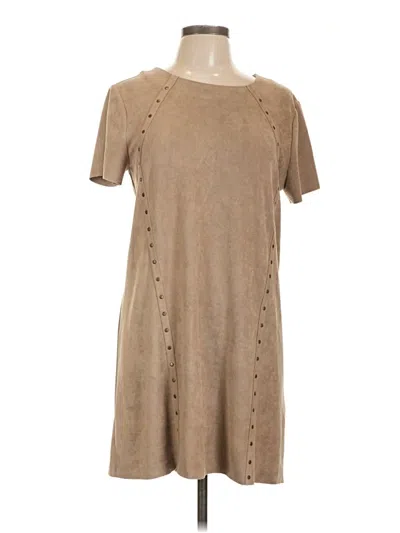 Pre-owned Design Lab Lord & Taylor Casual Dress In Brown