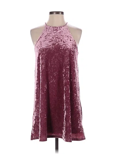 Pre-owned Design Lab Lord & Taylor Casual Dress In Burgundy
