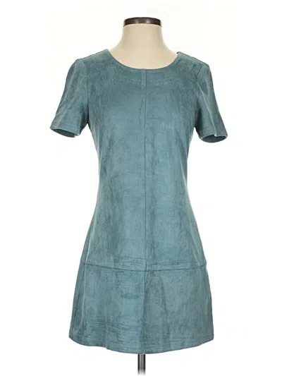 Pre-owned Design Lab Lord & Taylor Casual Dress In Teal