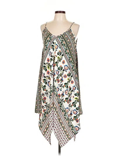 Pre-owned Design Lab Lord & Taylor Casual Dress In White