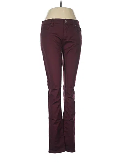 Pre-owned Design Lab Lord & Taylor Casual Pants In Burgundy