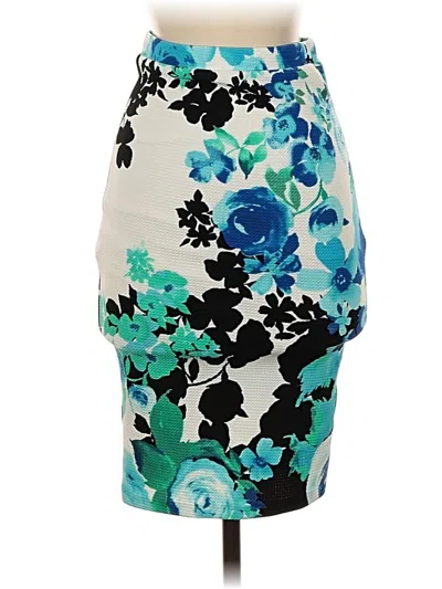 Pre-owned Design Lab Lord & Taylor Casual Skirt In Blue