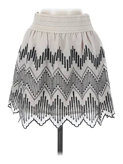 Pre-owned Design Lab Lord & Taylor Casual Skirt In Silver