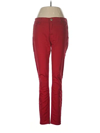 Pre-owned Design Lab Lord & Taylor Jeggings In Red