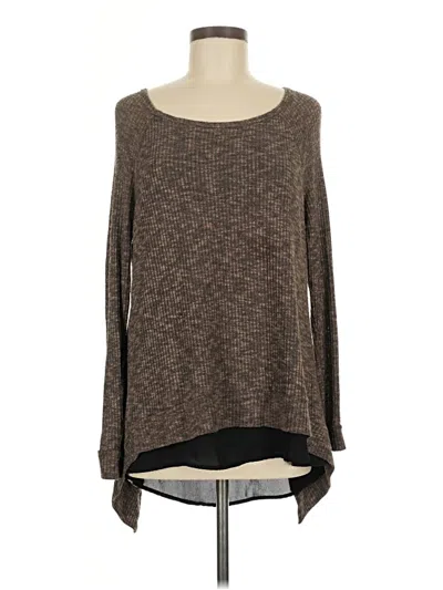 Pre-owned Design Lab Lord & Taylor Pullover Sweater In Brown