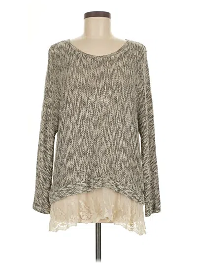 Pre-owned Design Lab Lord & Taylor Pullover Sweater In Gray