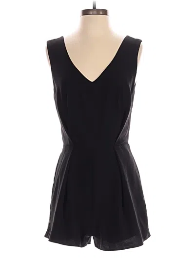 Pre-owned Design Lab Lord & Taylor Romper In Black