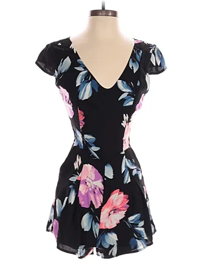 Pre-owned Design Lab Lord & Taylor Romper In Black
