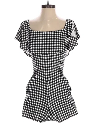 Design Lab Lord & Taylor Romper In Black