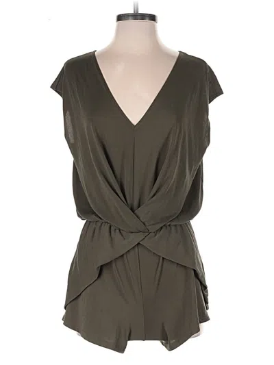 Pre-owned Design Lab Lord & Taylor Romper In Green