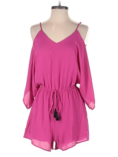 Pre-owned Design Lab Lord & Taylor Romper In Pink