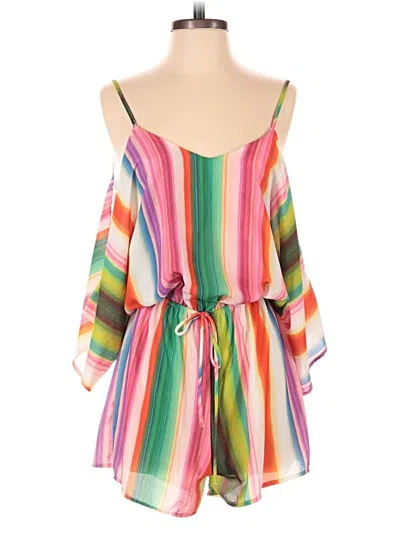 Pre-owned Design Lab Lord & Taylor Romper In Pink
