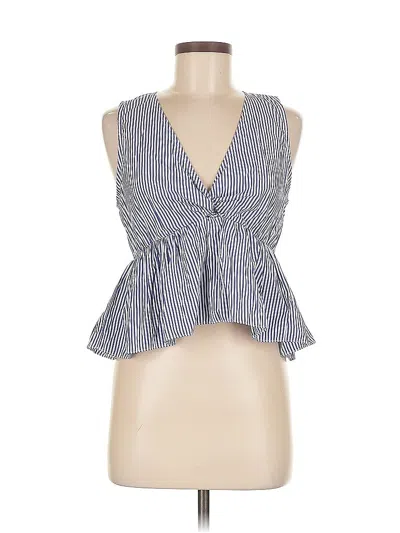 Pre-owned Design Lab Lord & Taylor Sleeveless Blouse In Blue