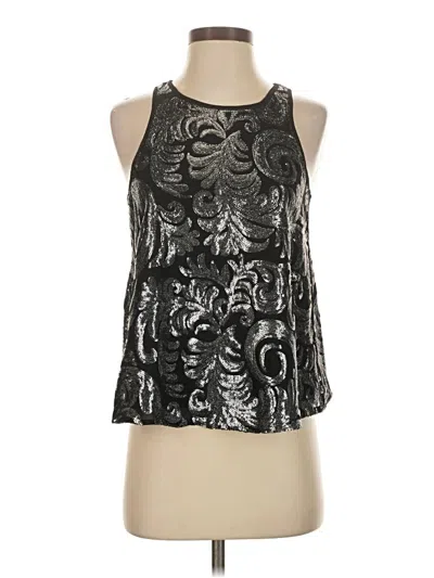 Pre-owned Design Lab Lord & Taylor Sleeveless Blouse In Silver