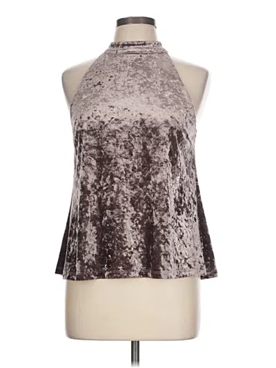 Pre-owned Design Lab Lord & Taylor Sleeveless Blouse In Silver