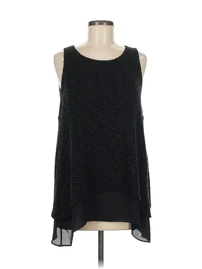 Pre-owned Design Lab Lord & Taylor Sleeveless T-shirt In Black