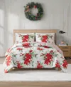 Design Lab Poinsettias 3-pc. Comforter Sets In Red