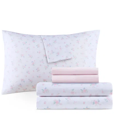 Design Lab Printed Microfiber 4-pc. Sheet Set, Twin In Ditzy Floral