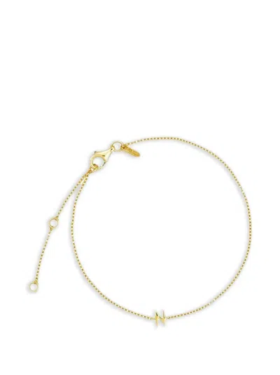 Design Letters Initial Chain Bracelet In Gold