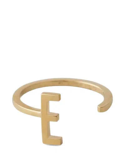 Design Letters Initial Letter Open Ring In Gold