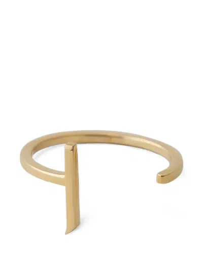 Design Letters Initial Open Ring In Gold