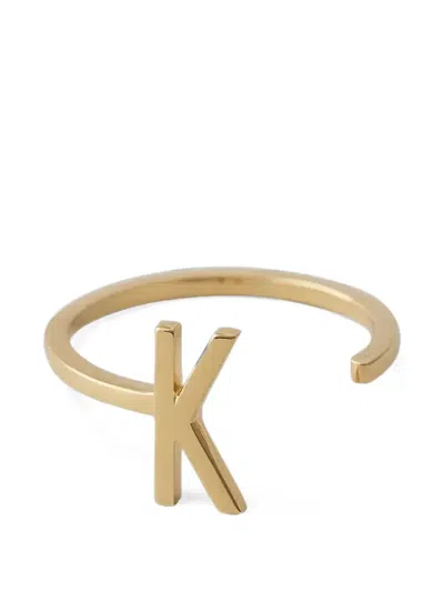 Design Letters Initial Open Ring In Transparent