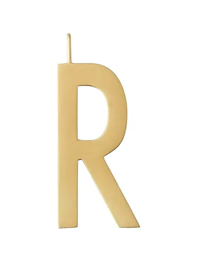 Design Letters Letter-pendant Necklace In Gold