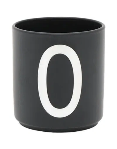 Design Letters O Mug Or Small Cup Black Size - Porcelain