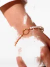Design Letters Pearl Bracelet In Gold