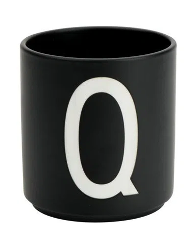 Design Letters Q Mug Or Small Cup Black Size - Porcelain