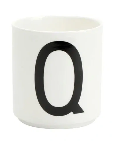 Design Letters Q Mug Or Small Cup White Size - Porcelain