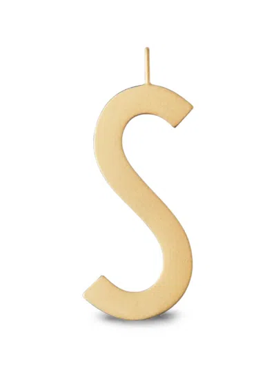 Design Letters S Letter-pendant Necklace In Orange