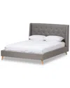 Design Studios Adelaide King Platform Bed In Gray