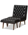 Design Studios Annetha Chair & Ottoman Set