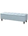 Design Studios Brette Modern Finished Wood Storage Bench Ottoman