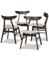 Design Studios Britte Mid-century 4pc Dining Chair Set