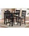 Design Studios Caron Modern And Contemporary 5pc Wood Pub Set