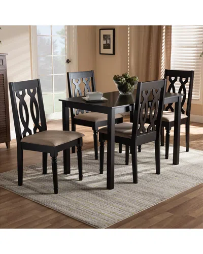 Design Studios Cherese Modern And Contemporary 5pc Wood Dining Set